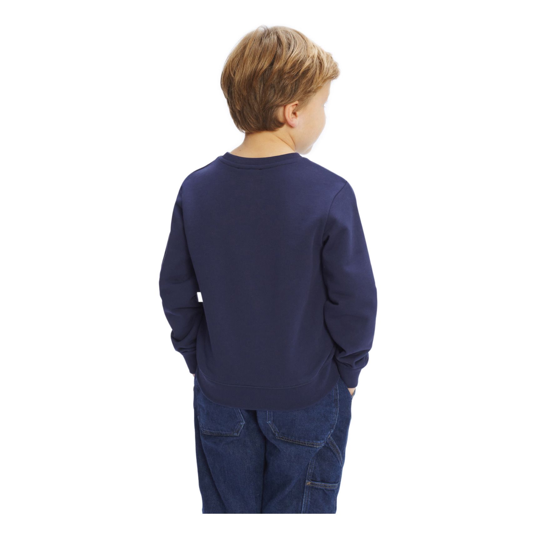 Achille Organic Cotton Sweatshirt - Kids’ Capsule - Navy blue- Product image n°3