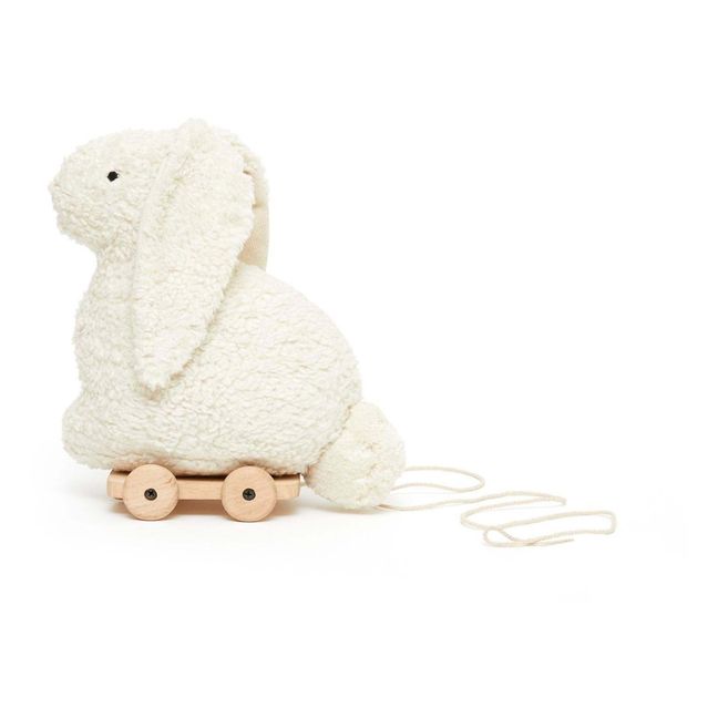 Jouet à tirer Lapin | Blanc