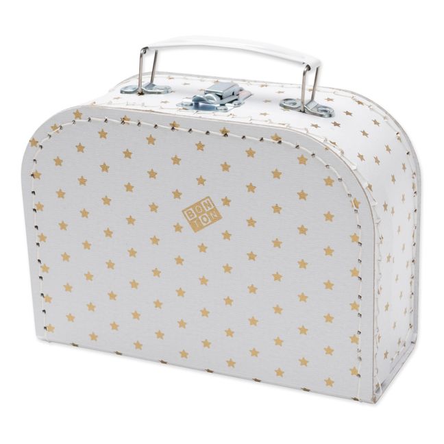 Cardboard Storage Suitcase White
