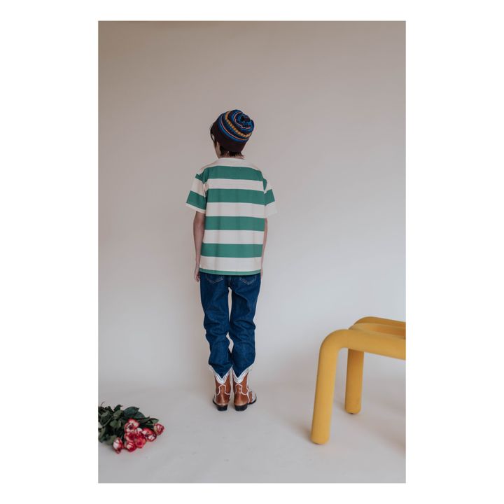 Striped T-shirt | Green- Product image n°2