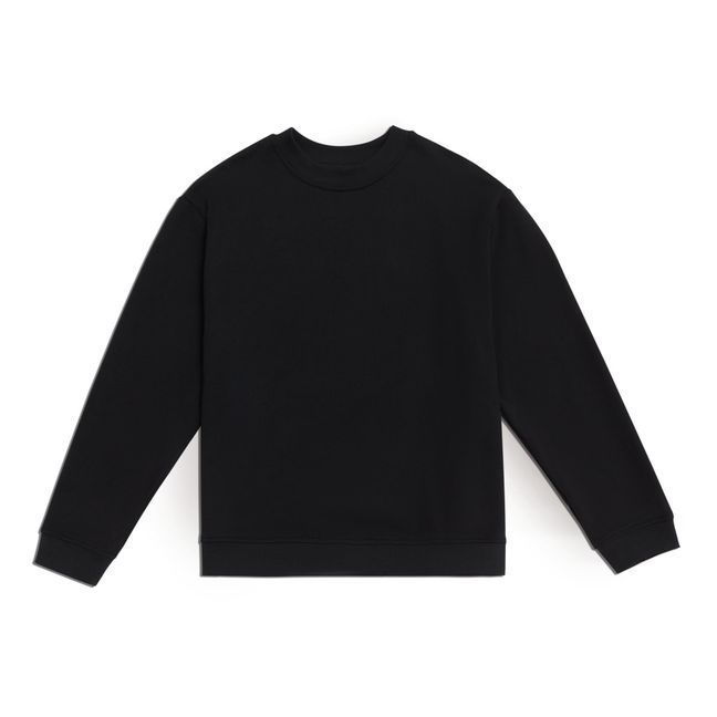 Essential Organic Cotton Sweatshirt Negro