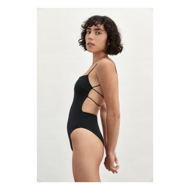Costume da bagno con spalline sottili Ziah X St Agni | Nero