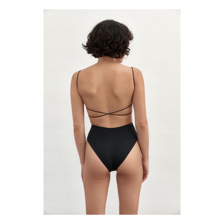 Thin Strap Swimsuit | Nero- Immagine del prodotto n°7