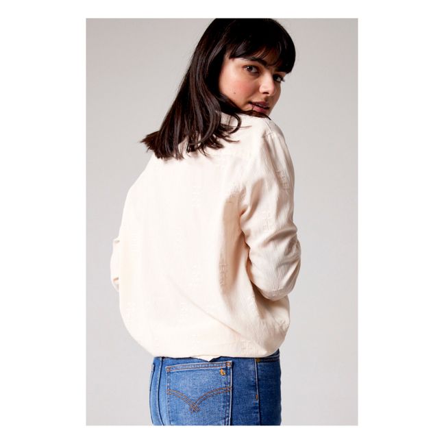 Manon Wheat Embroidered Shirt | Polvere