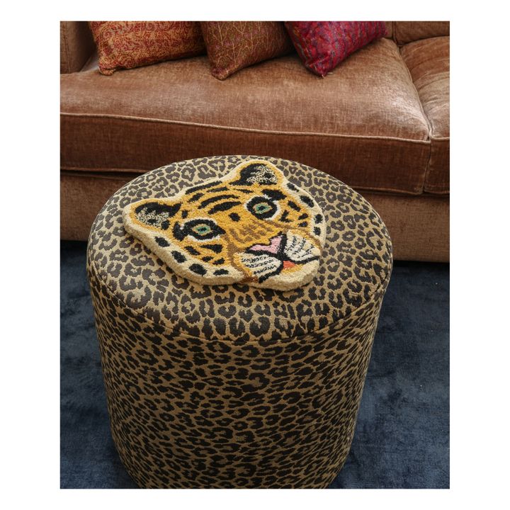 Leopard Head Rug 32x32cm- Product image n°1