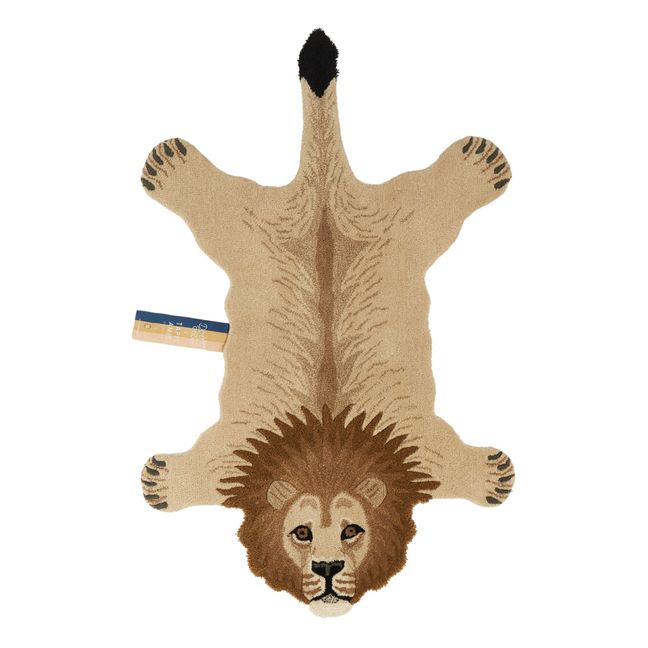 Lion Rug | Camel