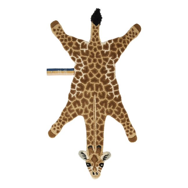 Tapis Girafe en laine | Brun