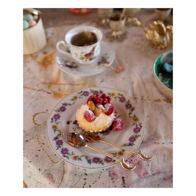 Dessertbesteck Moon - 2er-Set | Goldbraun