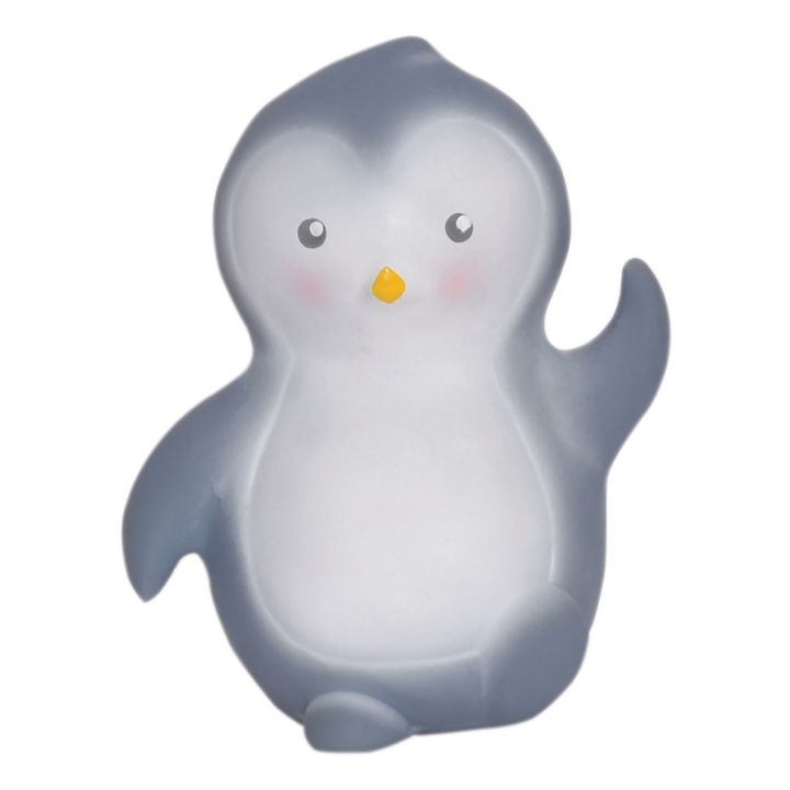 Tikiri - Natural Rubber Penguin Bath Toy - Grey | Smallable