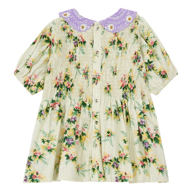 Floral Embroidered Collar Blouse | Crudo