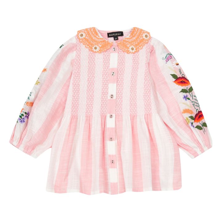 Embroidered Blouse | Pink- Product image n°0