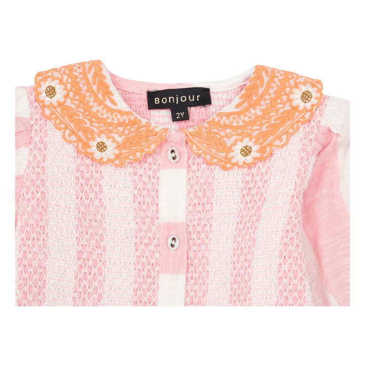Embroidered Blouse | Pink- Product image n°3