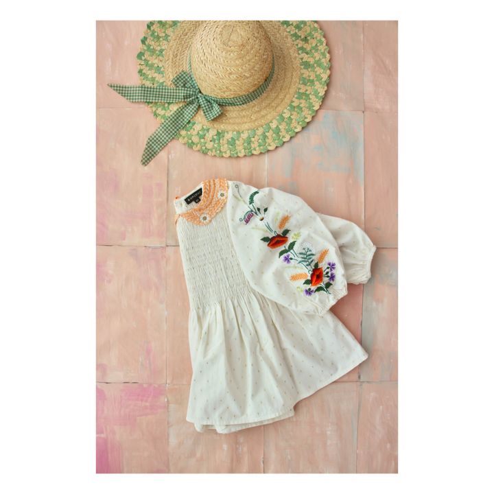 Embroidered Blouse Crudo- Imagen del producto n°2