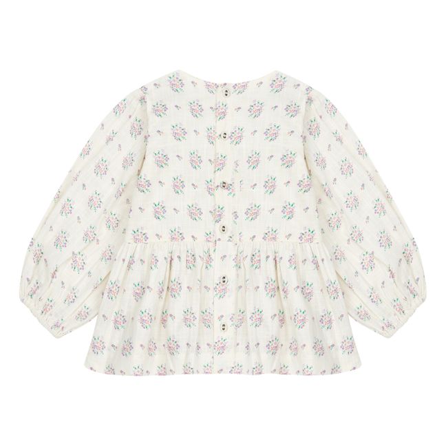 Smocked Blouse | Ecru