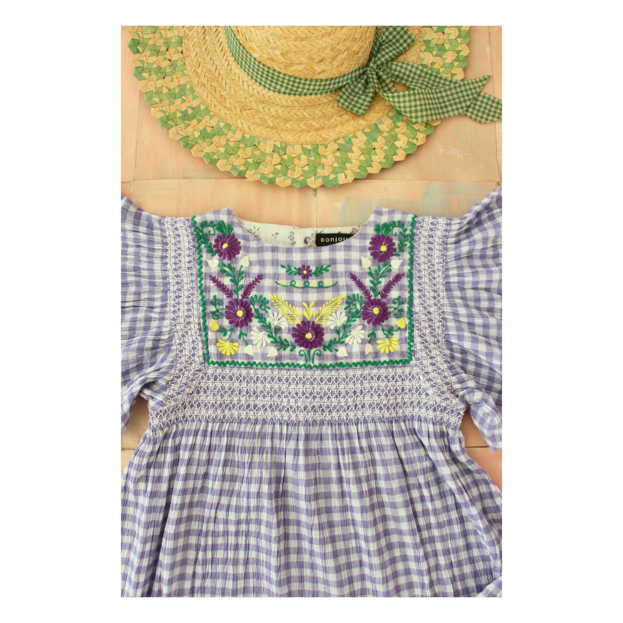 Rosalie Embroidered Dress Mauve- Produktbild Nr. 2