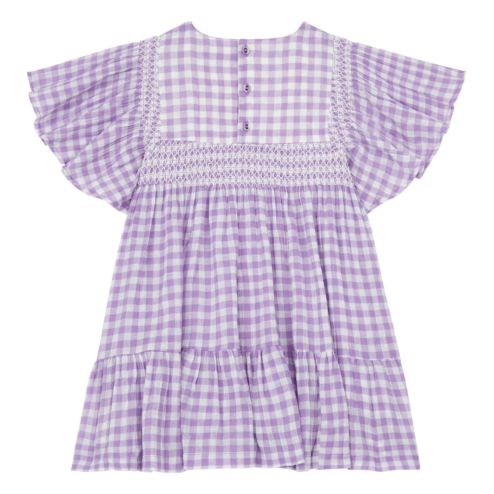 Rosalie Embroidered Dress Mauve- Product image n°4