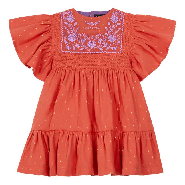 Rosalie Embroidered Dress | Rosso