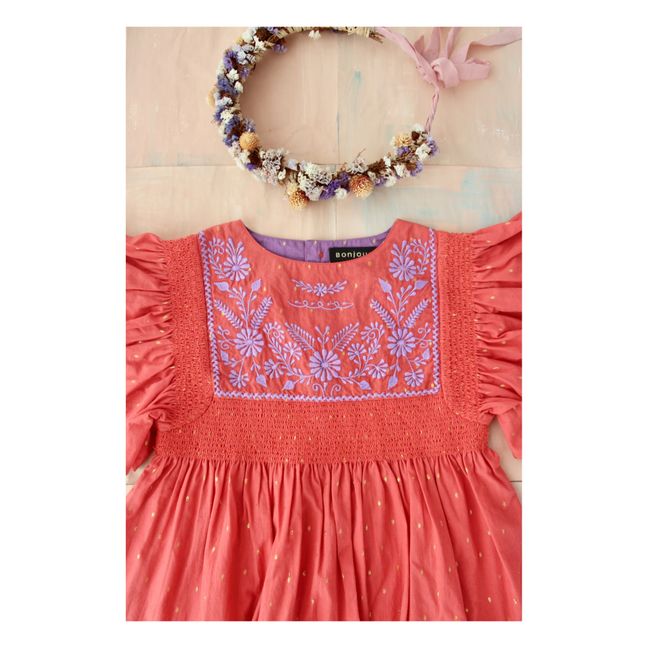 Rosalie Embroidered Dress | Rosso