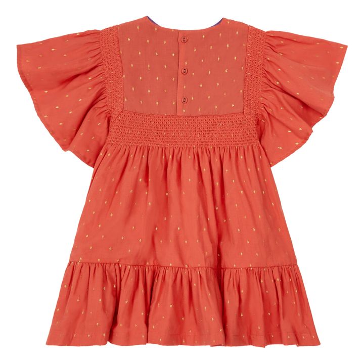 Rosalie Embroidered Dress Rojo- Imagen del producto n°4