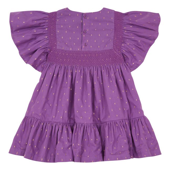 Rosalie Embroidered Dress Violett
