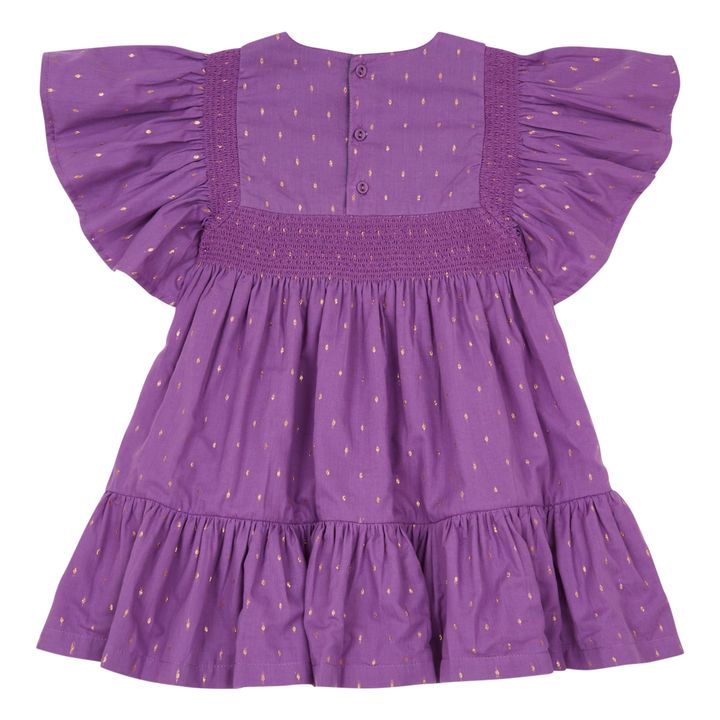 Rosalie Embroidered Dress | Purple- Product image n°4