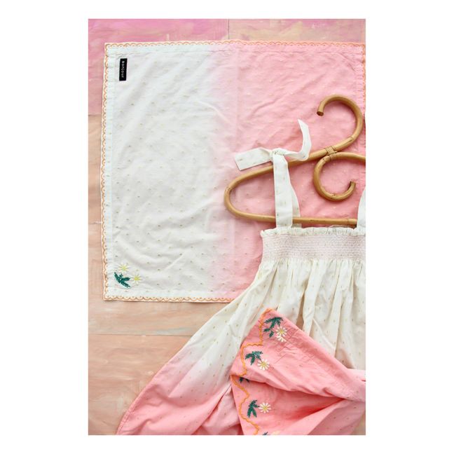Set Robe + Foulard Tie & Dye | Blanc
