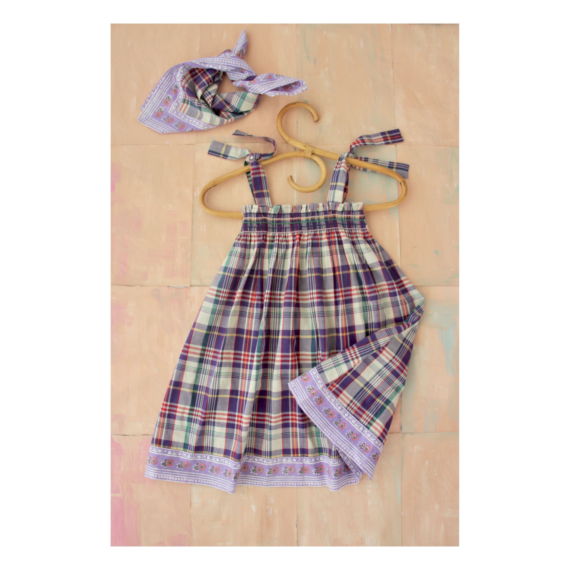 Dress and Scarf Set Violett- Produktbild Nr. 1
