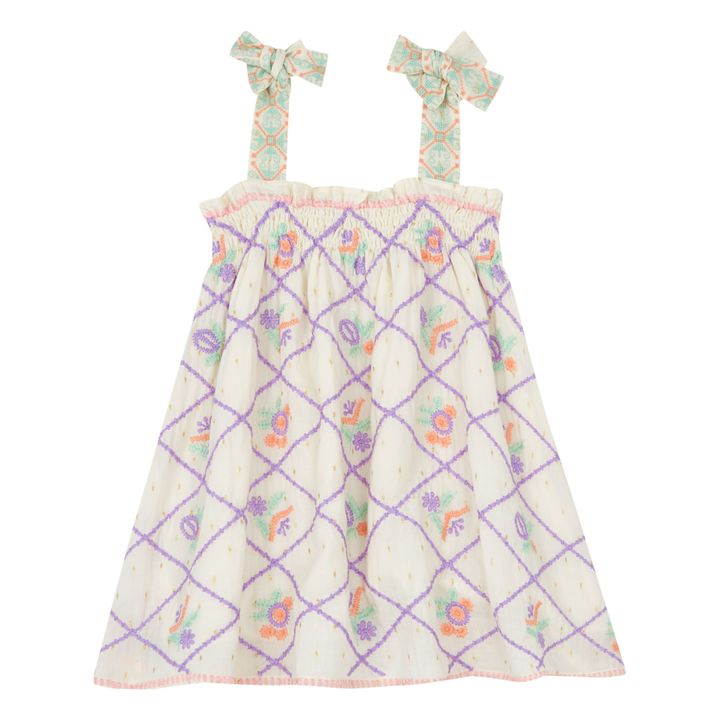 Embroidered Dress Crudo- Imagen del producto n°0