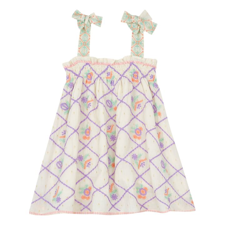 Robe Brodée | Ecru- Image produit n°0