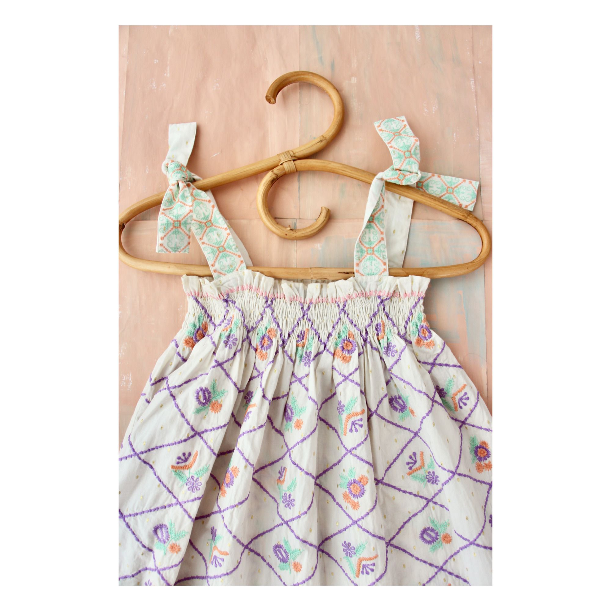 Embroidered Dress Seidenfarben- Produktbild Nr. 2