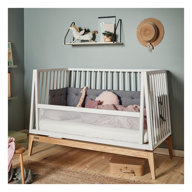 NEW BABY Cot Bed Drawer Wood White Walnut Mattress Convertable to Junior Toddler 