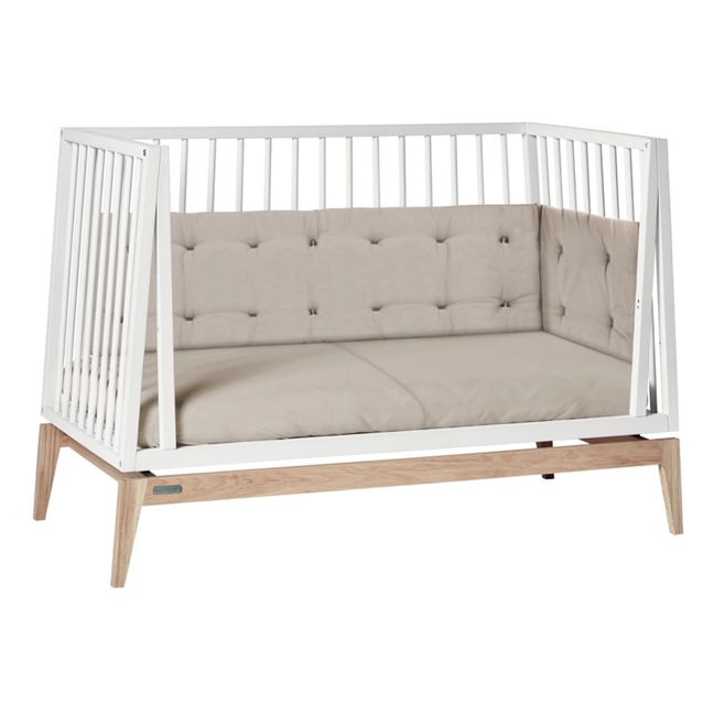 Kit di conversione per letto da neonato, modello: Luna, dimensioni: 60 x 120 cm | Bianco