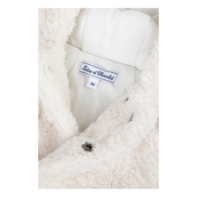 Faux Fur Baby Coat | Ecru