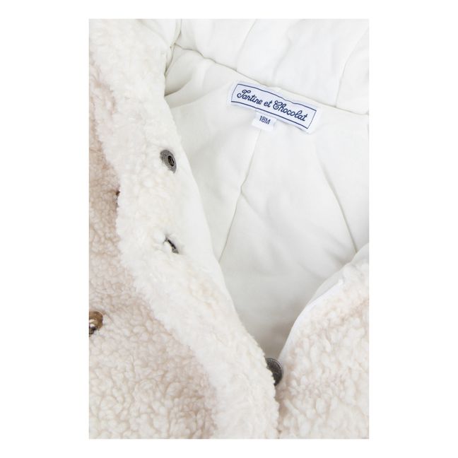 Fleece Baby Snowsuit | Ecru