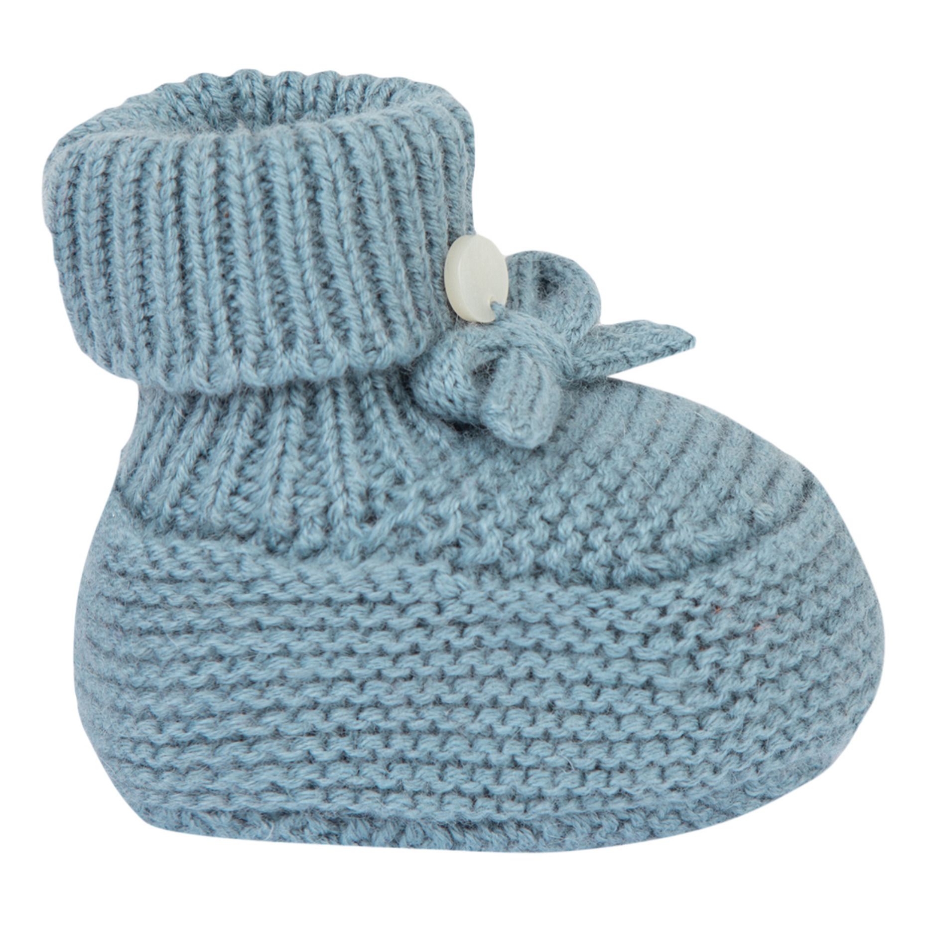 Chaussons Coton, Laine et Cachemire Bleu gris Tartine et Chocolat Chaussure Bébé