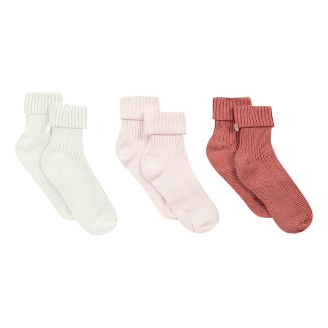 Socks - Set of 3 Blassrosa