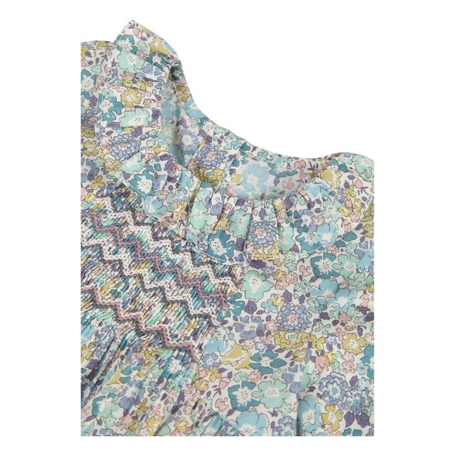 Exclusive Liberty Print Smocked Blouse | Blue