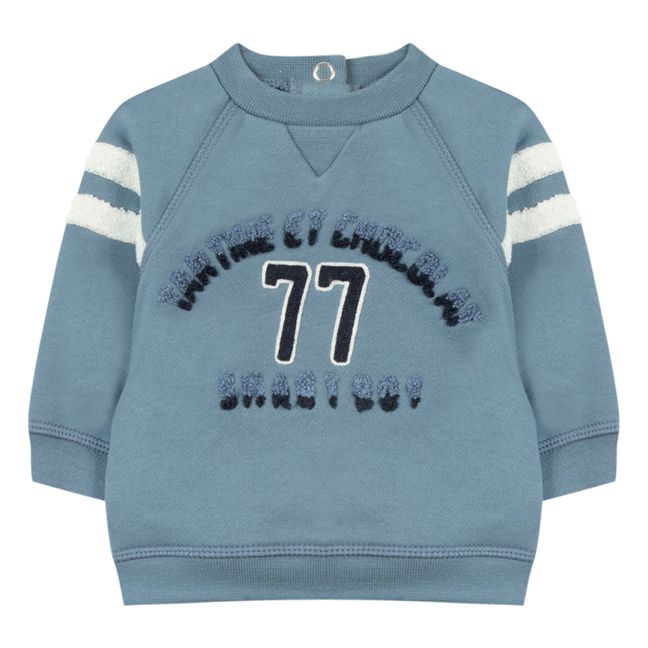 77 Sweatshirt Graublau