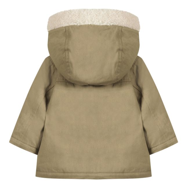 Sherpa Lined Hooded Parka Topo