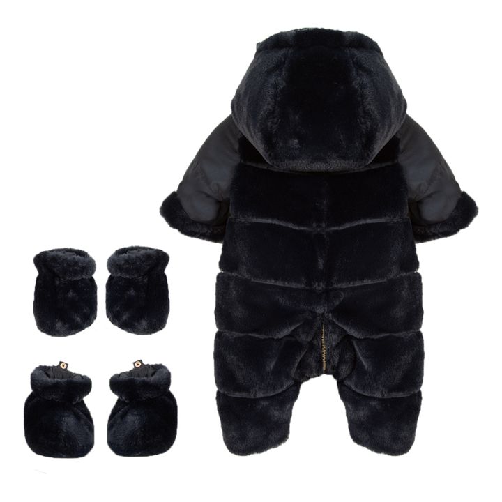 Faux fur baby snowsuit sale