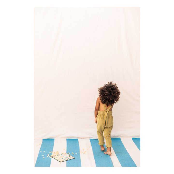 Organic Cotton Leaf Overalls Green- Product image n°3