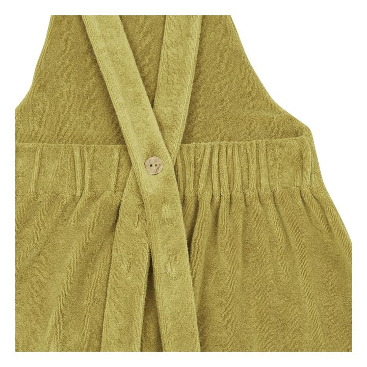 Organic Cotton Leaf Overalls Green- Product image n°5
