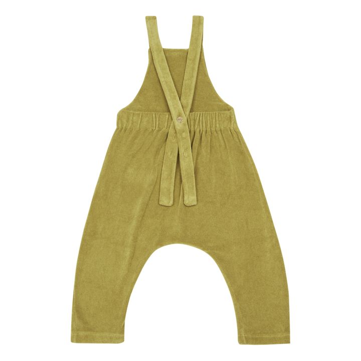 Organic Cotton Leaf Overalls Green- Product image n°6