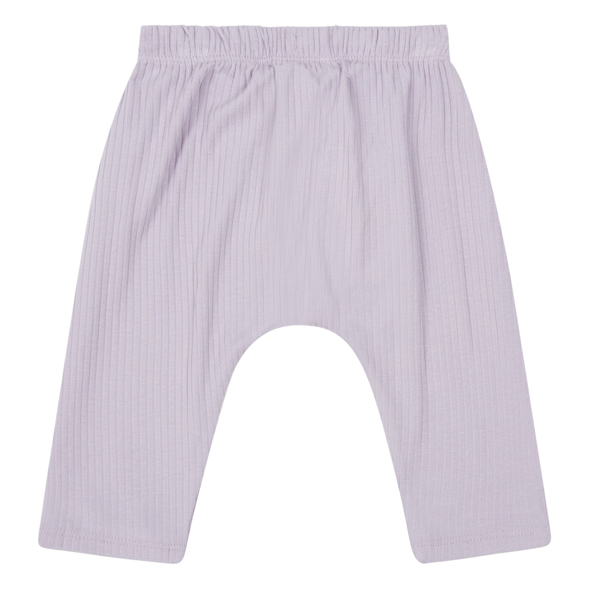 Hailey Ribbed Harem Pants Mauve Soft 