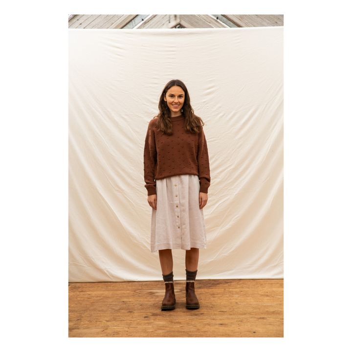 Juna Recycled Knit Jumper - Women’s Collection  | Caramel- Product image n°2