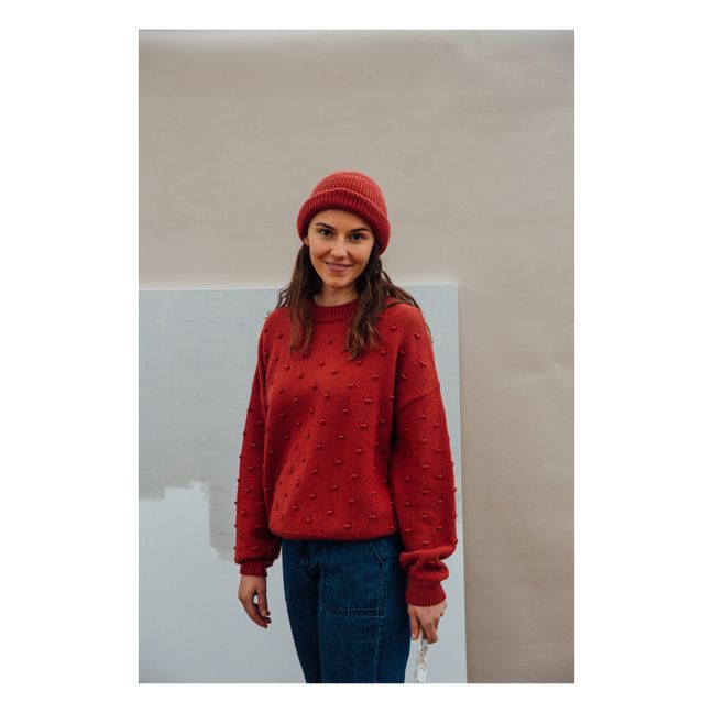 Pull Maille Recyclée Juna - Collection Femme - Rouge