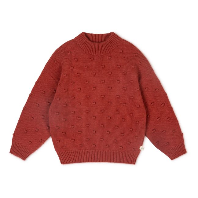 Pullover Juna recycelte Wolle | Rot