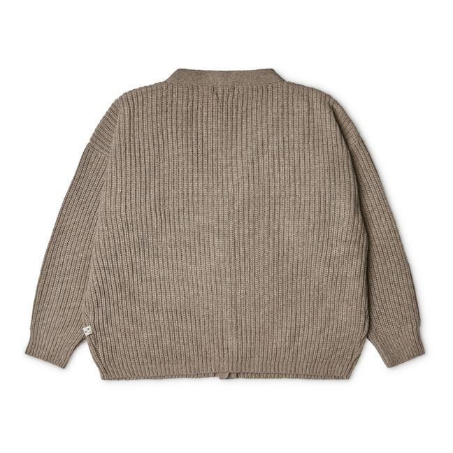 Cardigan Maille Recyclée Alba - Collection Femme  | Taupe