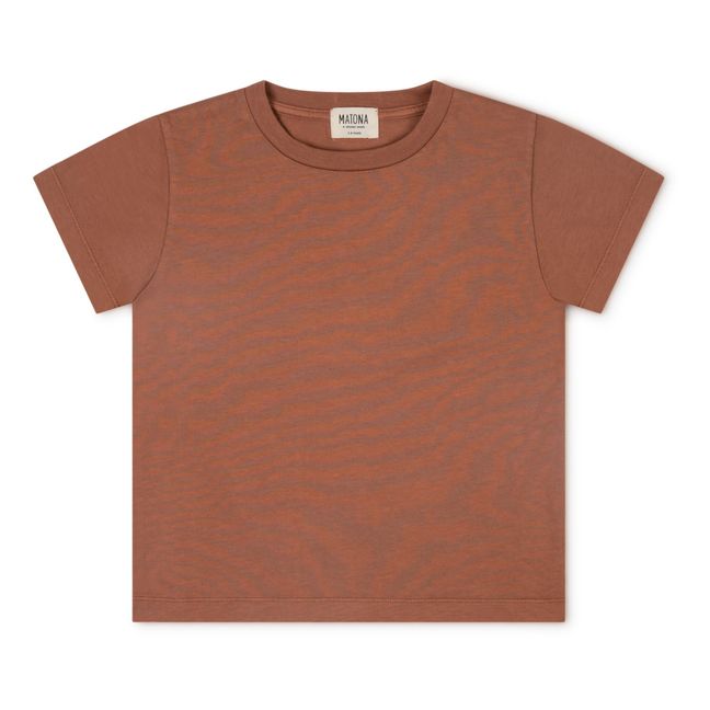 Jesse Organic Cotton T-shirt | Terracotta