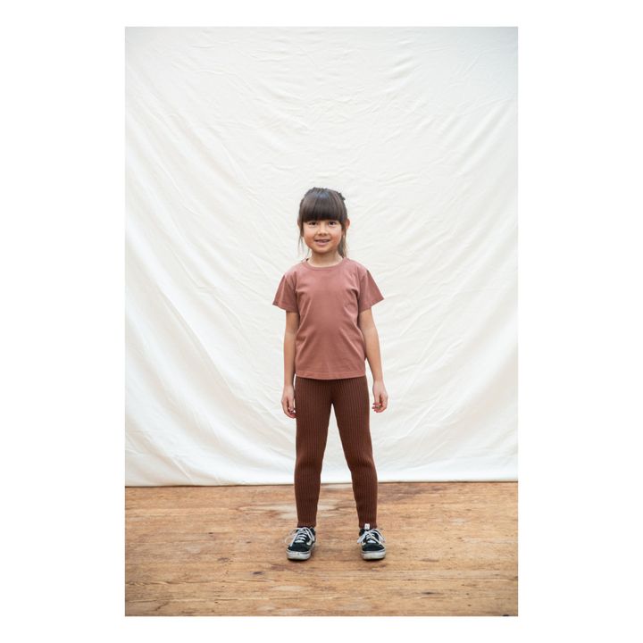 T-Shirt Coton Bio Jesse | Terracotta- Image produit n°4